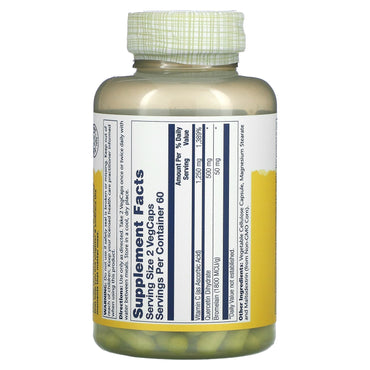 Solaray, Quercetin, Bromelain & Vitamin C, 120 VegCaps UPC 076280044676 | HiLife Vitamins