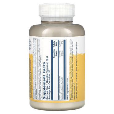 Solaray, Buffered Vitamin C Powder 5,000 mg, 8 Oz UPC 076280044973 | HiLife Vitamins