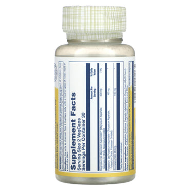 Solaray, Magnesium Potassium Asporotates with Bromelain, 60 VegCaps UPC 076280045161 | HiLife Vitamins