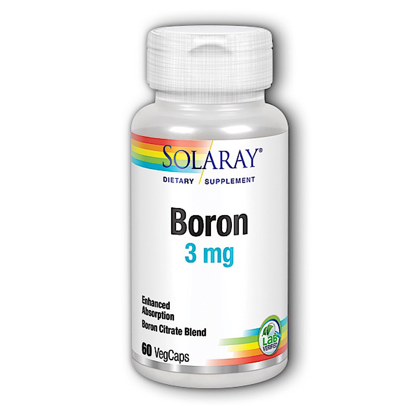 Solaray, Boron BioCitrate 500mcg, 60 VegCaps UPC 076280045772 | HiLife Vitamins