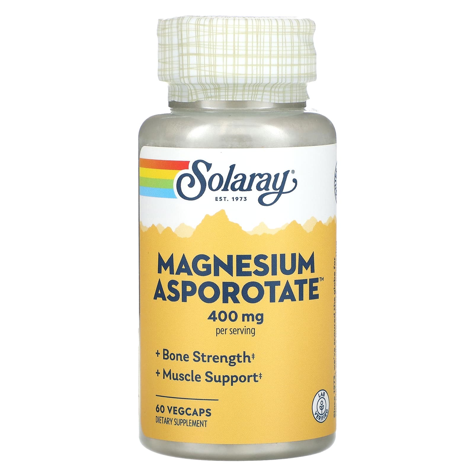 Solaray, Magnesium Asporotate, 200 mg, 60 VegCaps UPC 076280046205 | HiLife Vitamins