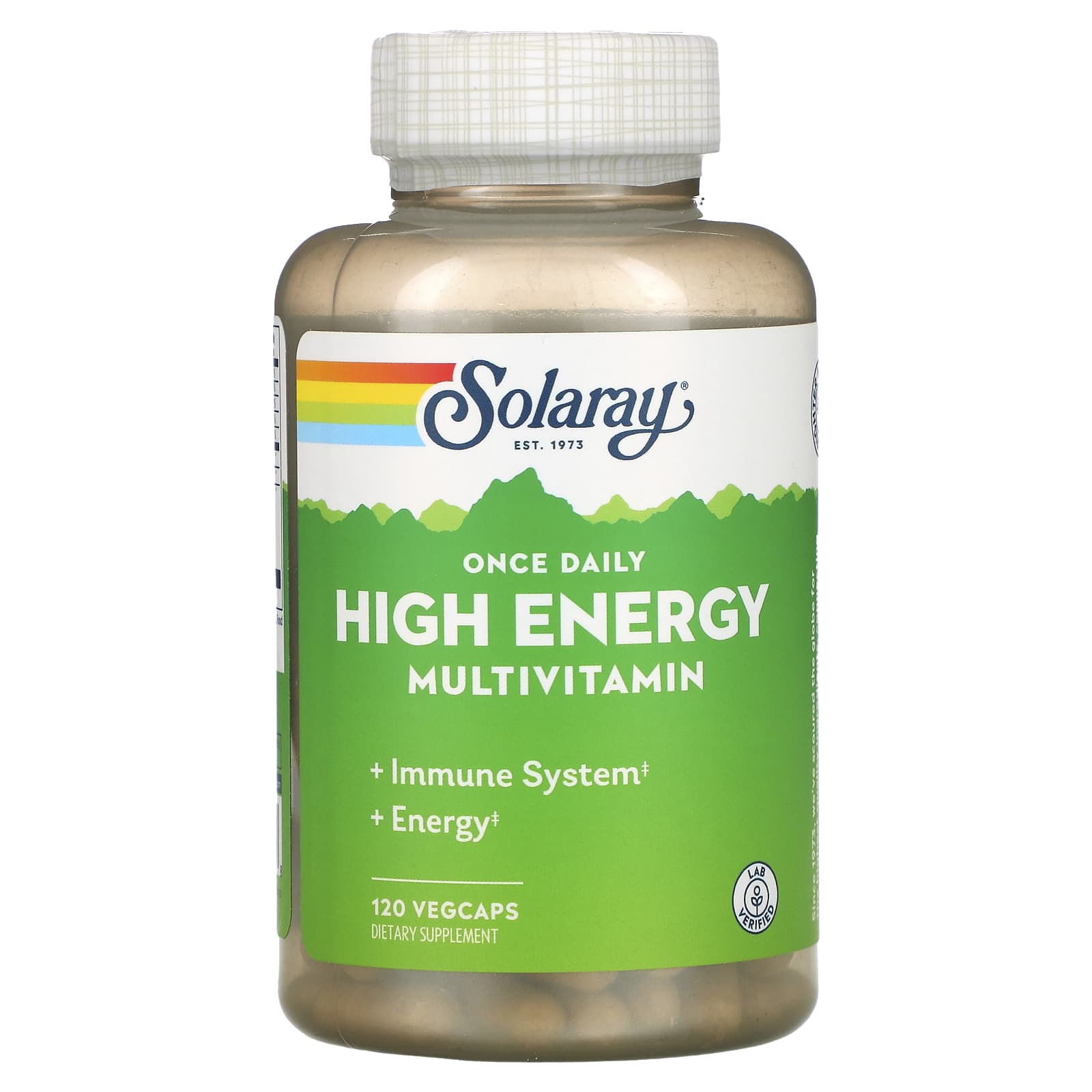 Solaray, Once Daily, High Energy, Multi-Vita-Min, 120 VegCaps UPC 076280047318 | HiLife Vitamins
