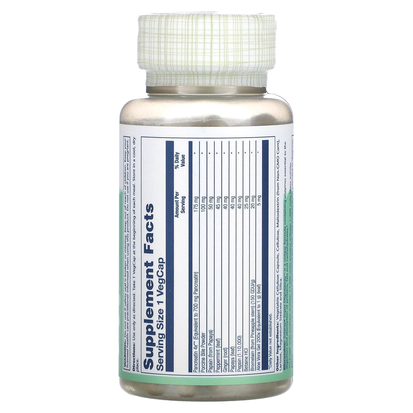 Solaray, Super Digestaway, Digestive Enzyme Blend, 90 VegCaps UPC 076280048018 | HiLife Vitamins