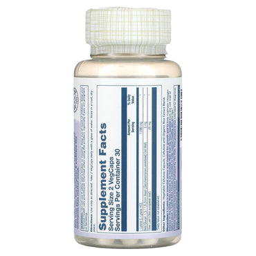 Solaray, L-Lysine & Beta Glucan, 500 mg, 60 VegCaps UPC 076280048612 | HiLife Vitamins
