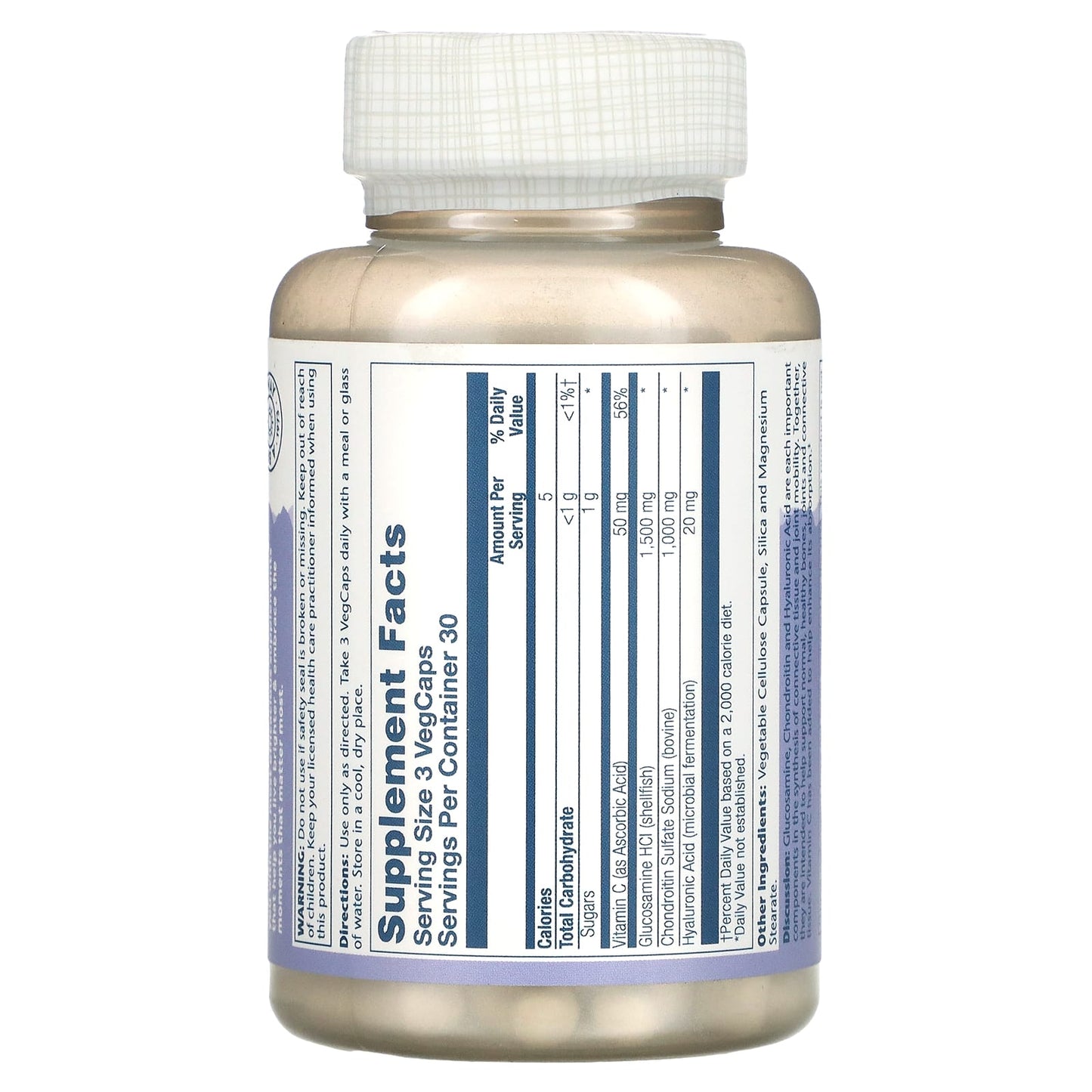 Solaray, Gluc Chon Ha 1500 mg/1000 mg/20 mg, 90 VegCaps UPC 076280081589 | HiLife Vitamins