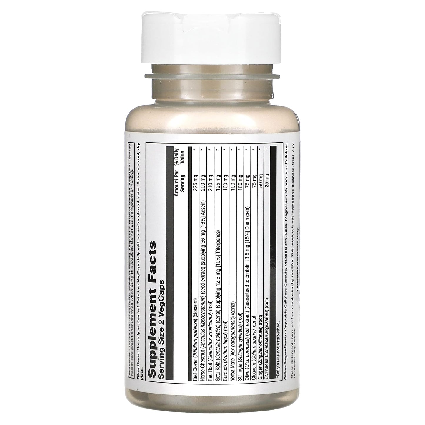 Solaray, Total Cleanse Lymph, 60 Vegetarian Capsules UPC 076280083330 | HiLife Vitamins