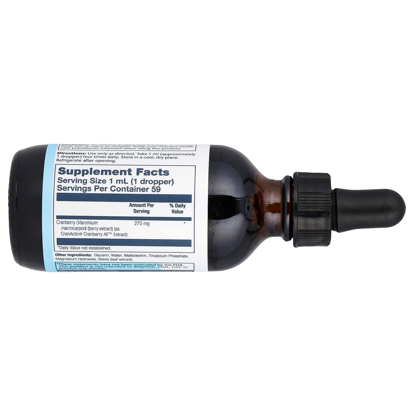 Solaray, Liquid CranActin, 2 Oz UPC 076280083965 | HiLife Vitamins
