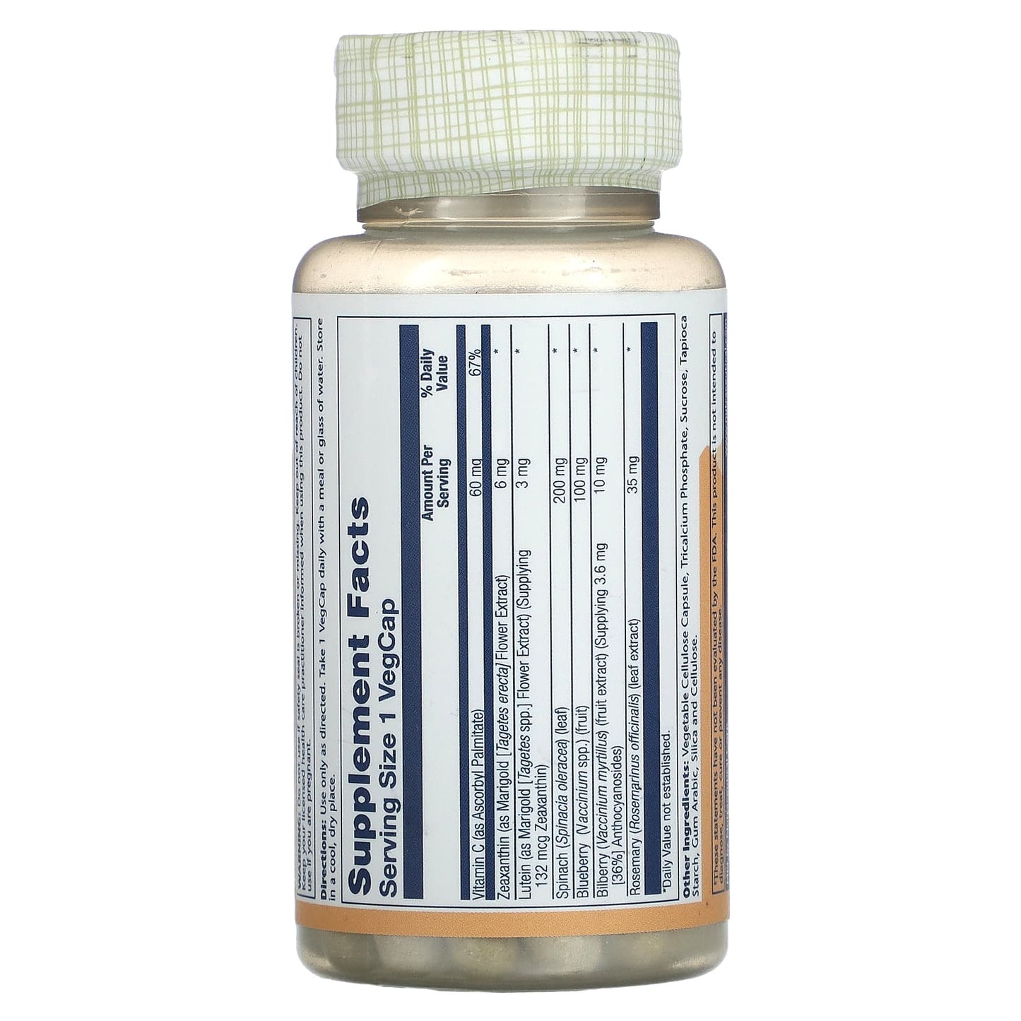 Solaray, Zeaxanthin Ultra 6 mg, 30 VegCaps UPC 076280106190 | HiLife Vitamins