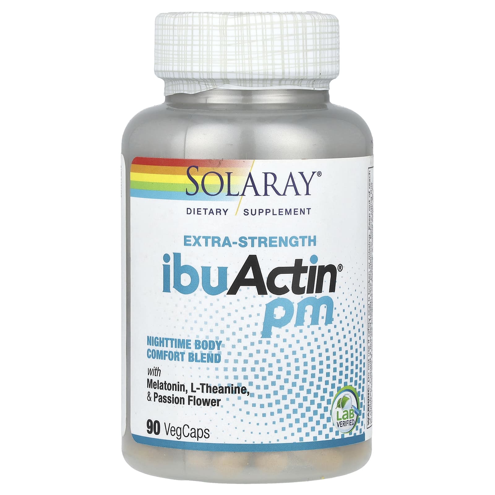 Solaray, IbuActin PM, 90 VegCaps UPC 076280175608 | HiLife Vitamins