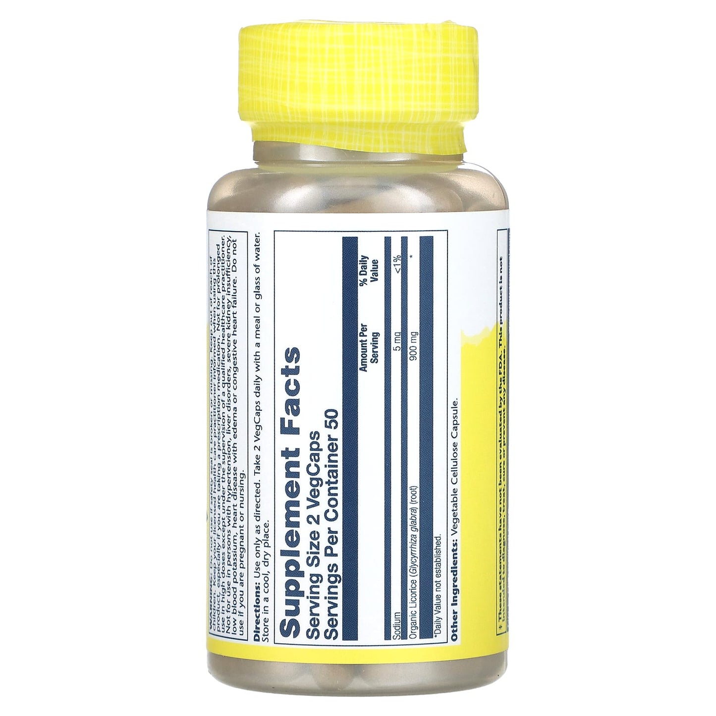Solaray, Licorice Root 450mg, 100 VegCaps UPC 076280193701 | HiLife Vitamins