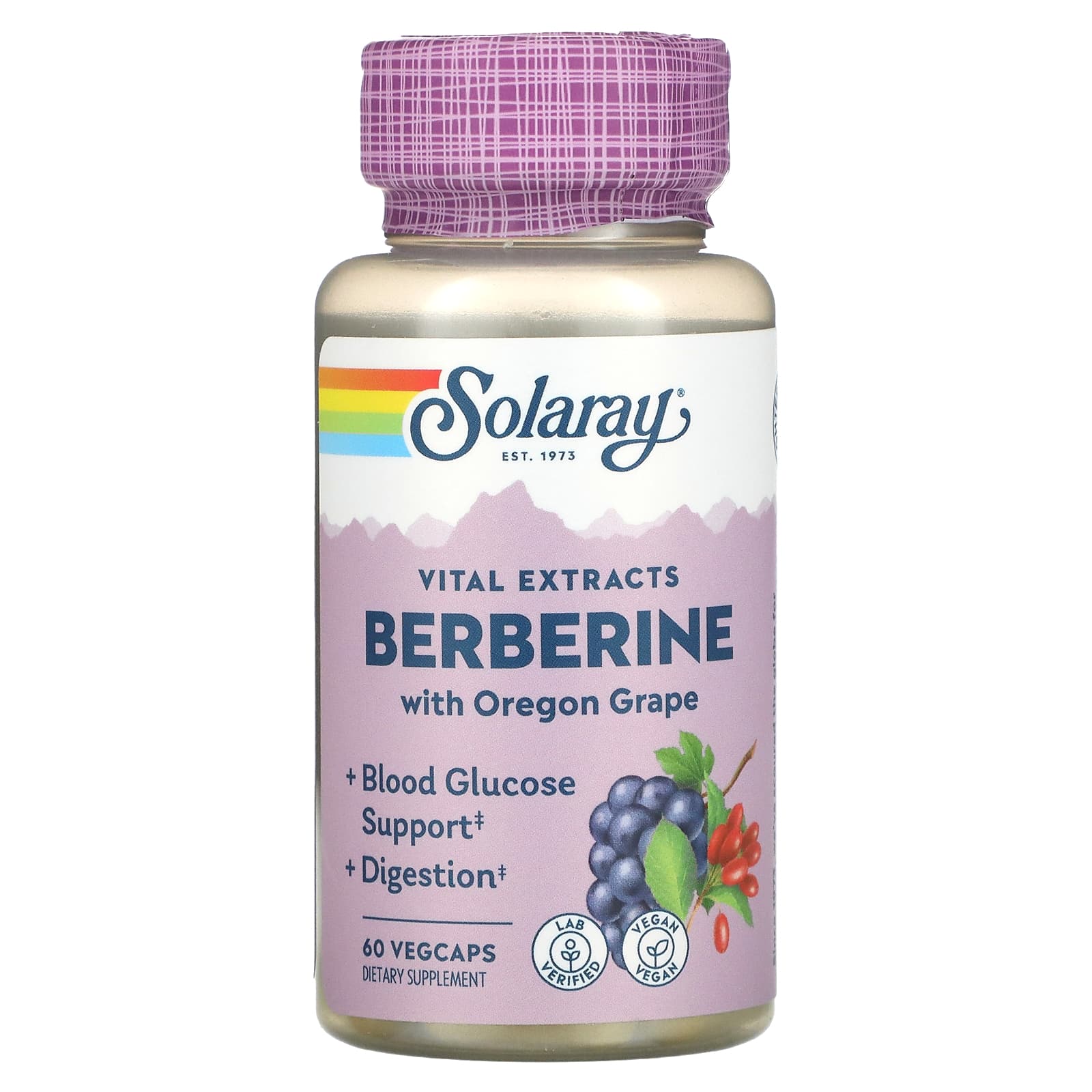 Solaray, Berberine Special Formula, 60 VegCaps UPC 076280206777 | HiLife Vitamins
