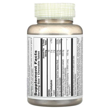 Solaray, Black Elderberry With SambuActin, 30 Chewables UPC 076280254181 | HiLife Vitamins