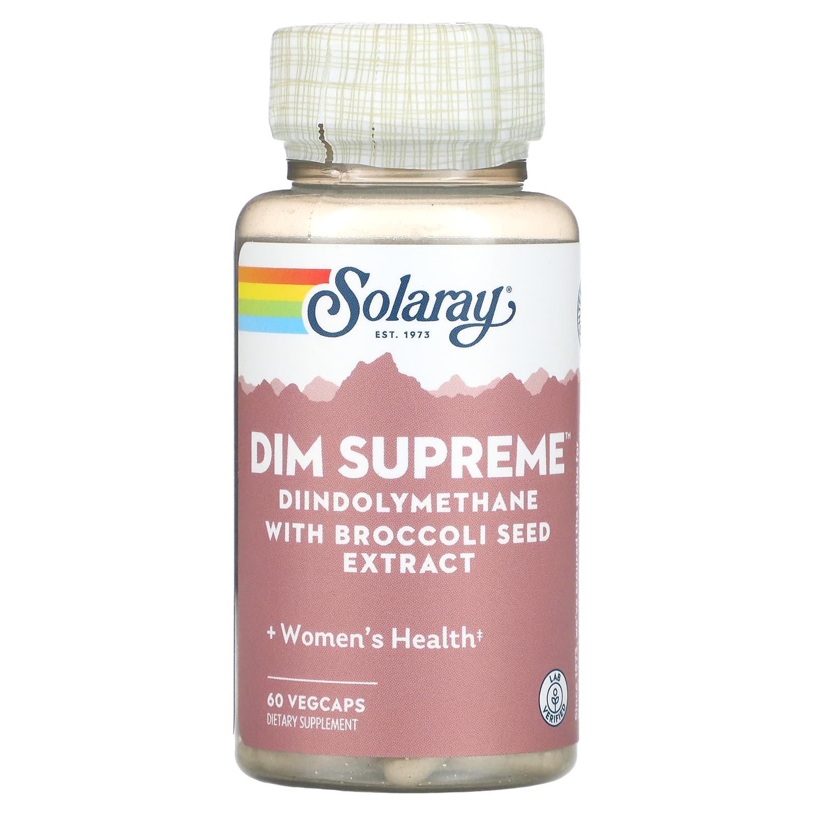 Solaray, DIM Supreme, 60 Vegetarian Capsules UPC 076280381696 | HiLife Vitamins