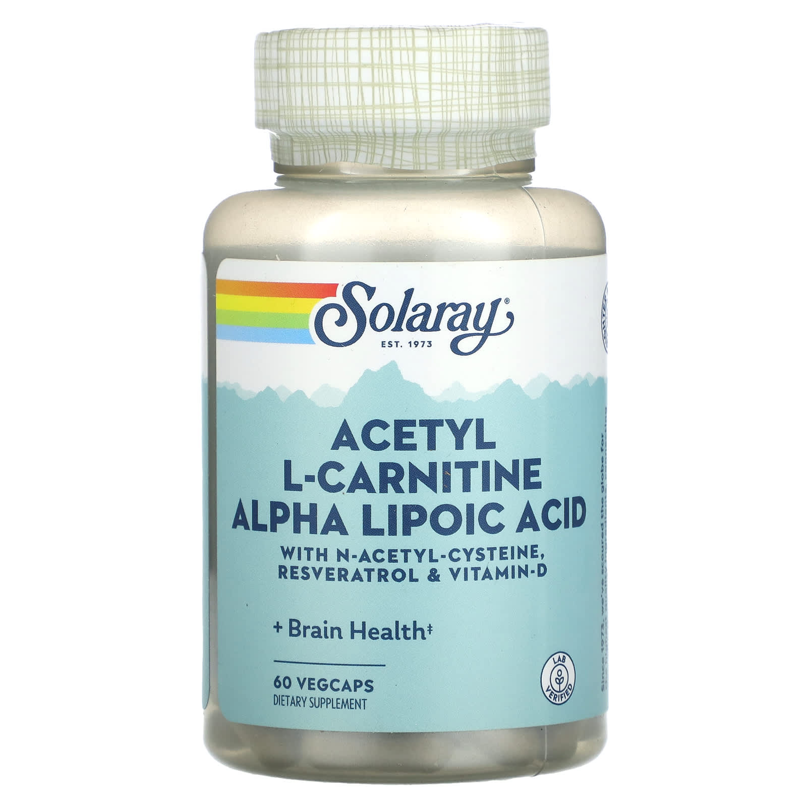 Solaray, Acetyl L-Carnitine Alpha Lipoic Acid, 60 Vegetarian Capsules | HiLife Vitamins Solaray, Acetyl L-Carnitine Alpha Lipoic Acid, 60 Vegetarian Capsules | HiLife Vitamins