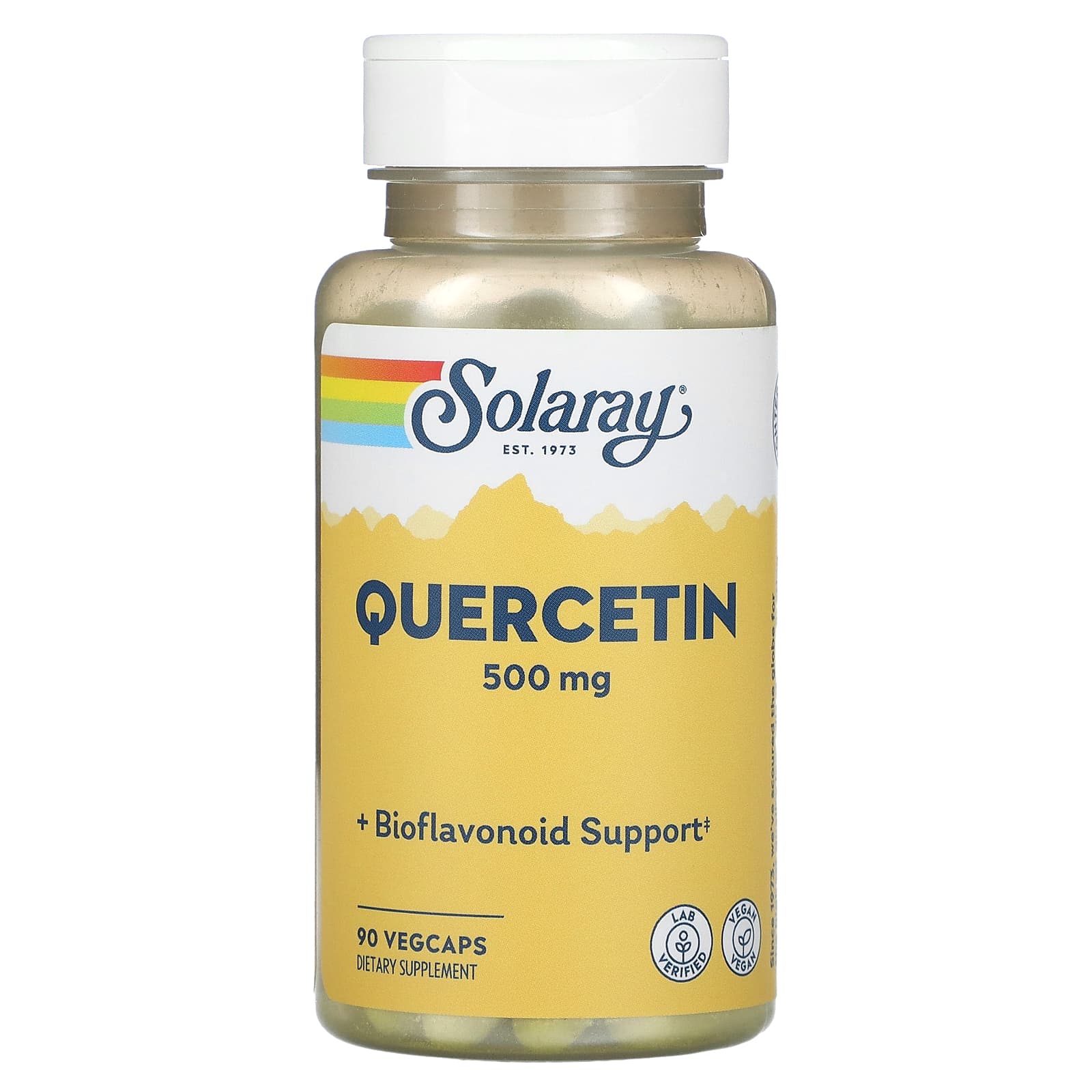 Solaray, Quercetin Non Citrus 500 mg, 90 VegCaps UPC 076280446852 | HiLife Vitamins