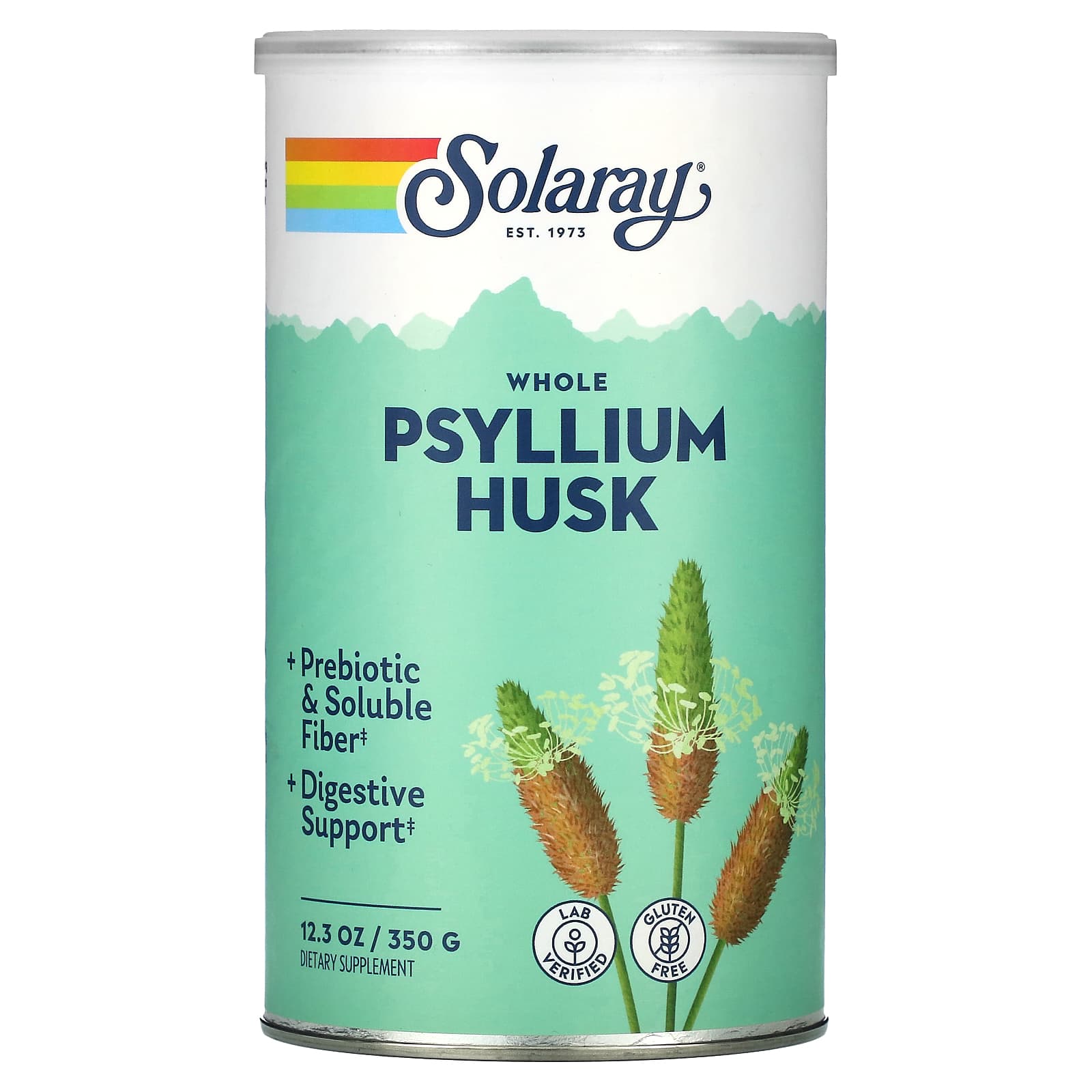 Solaray, Whole Psyllium Husk, 12.3 oz UPC 076280447583 | HiLife Vitamins