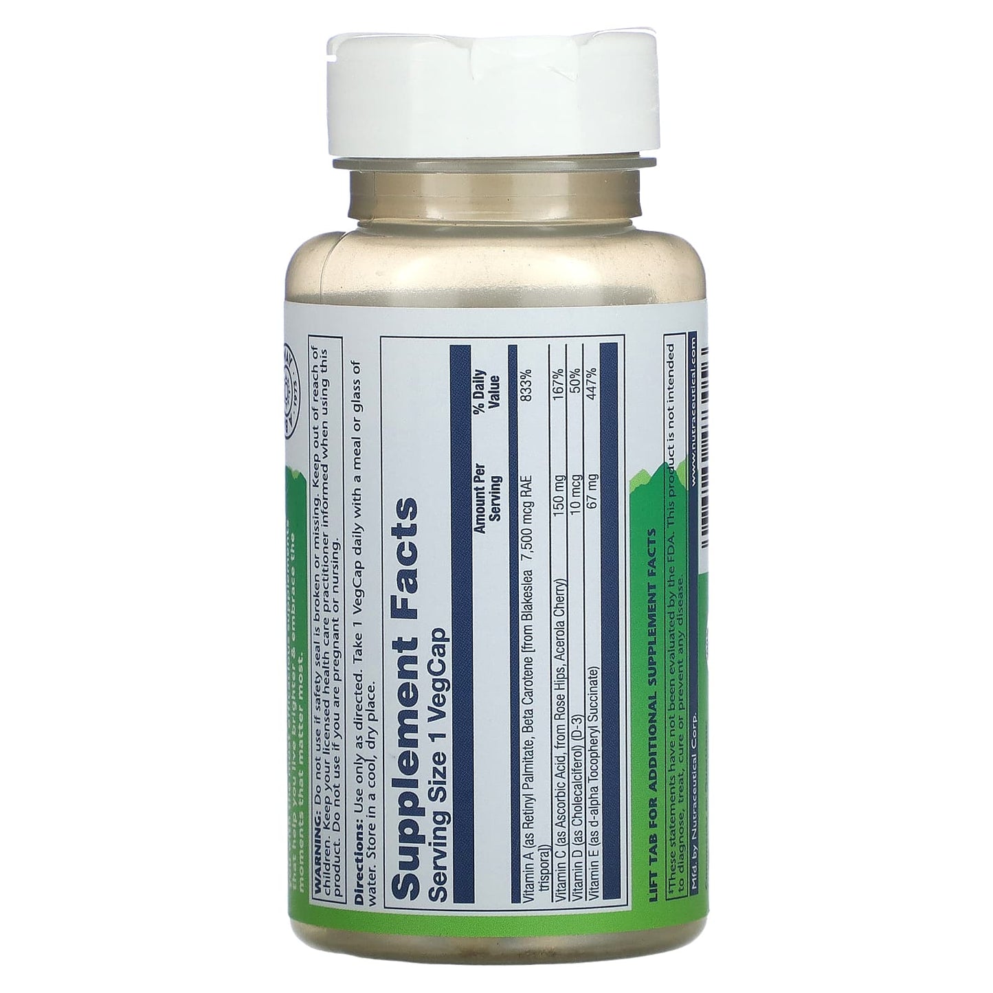 Solaray, Once Daily High Energy Iron Free, 60 VegCaps UPC 076280473056 | HiLife Vitamins
