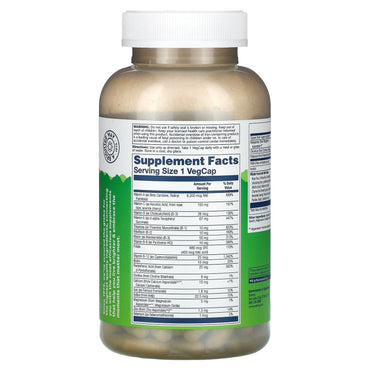 Solaray, Once Daily High Energy, Multivitamin, 180 VegCaps UPC 076280473124 | HiLife Vitamins