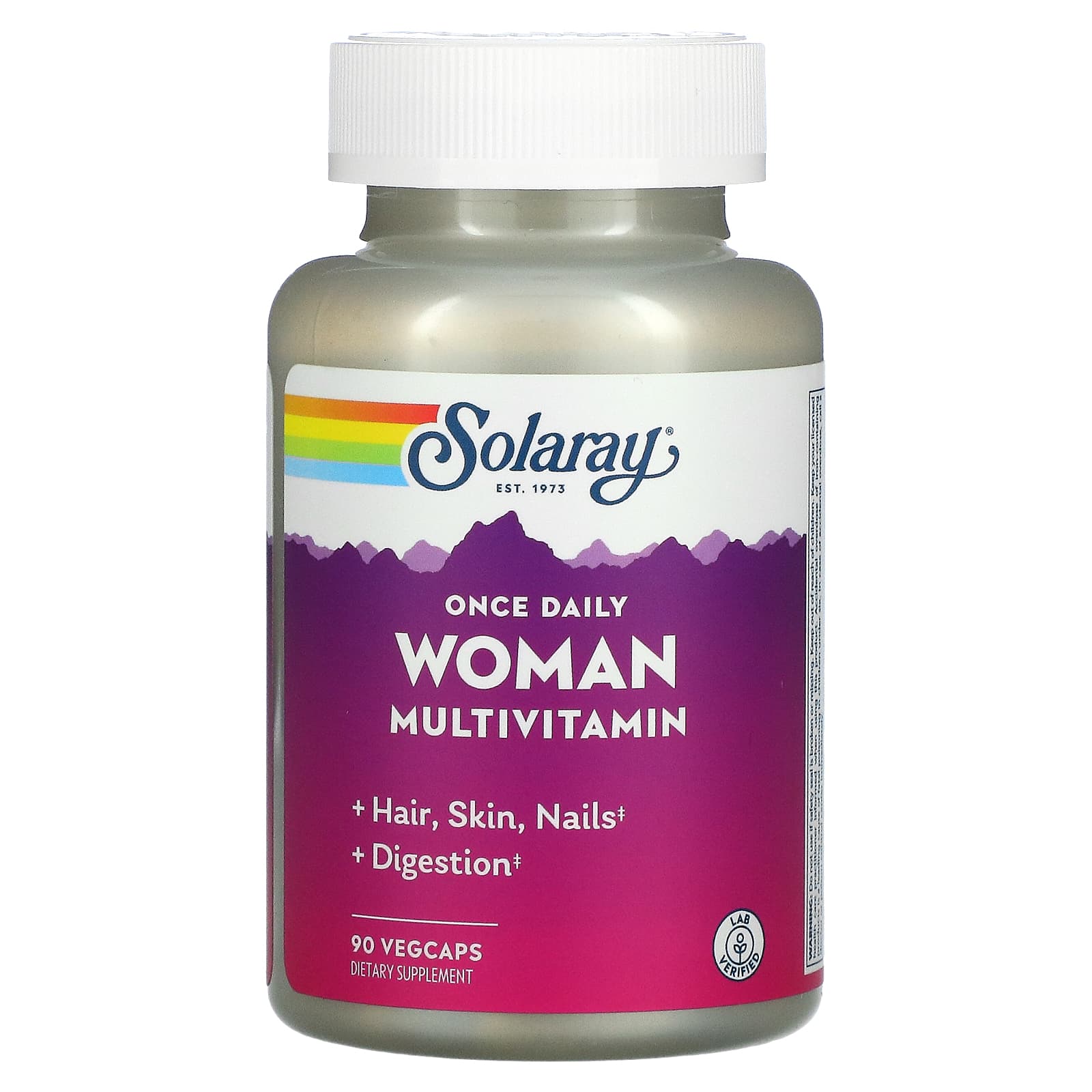 Solaray, Once Daily Woman, 90 VegCaps UPC 076280518122 | HiLife Vitamins