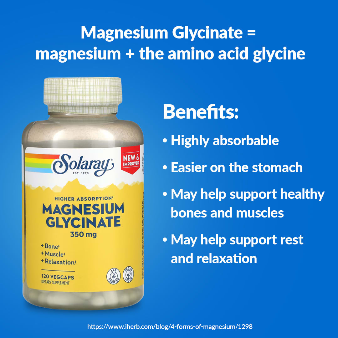 Solaray, Magnesium Glycinate 350 Mg, 120 VegCaps UPC 076280549010 | HiLife Vitamins