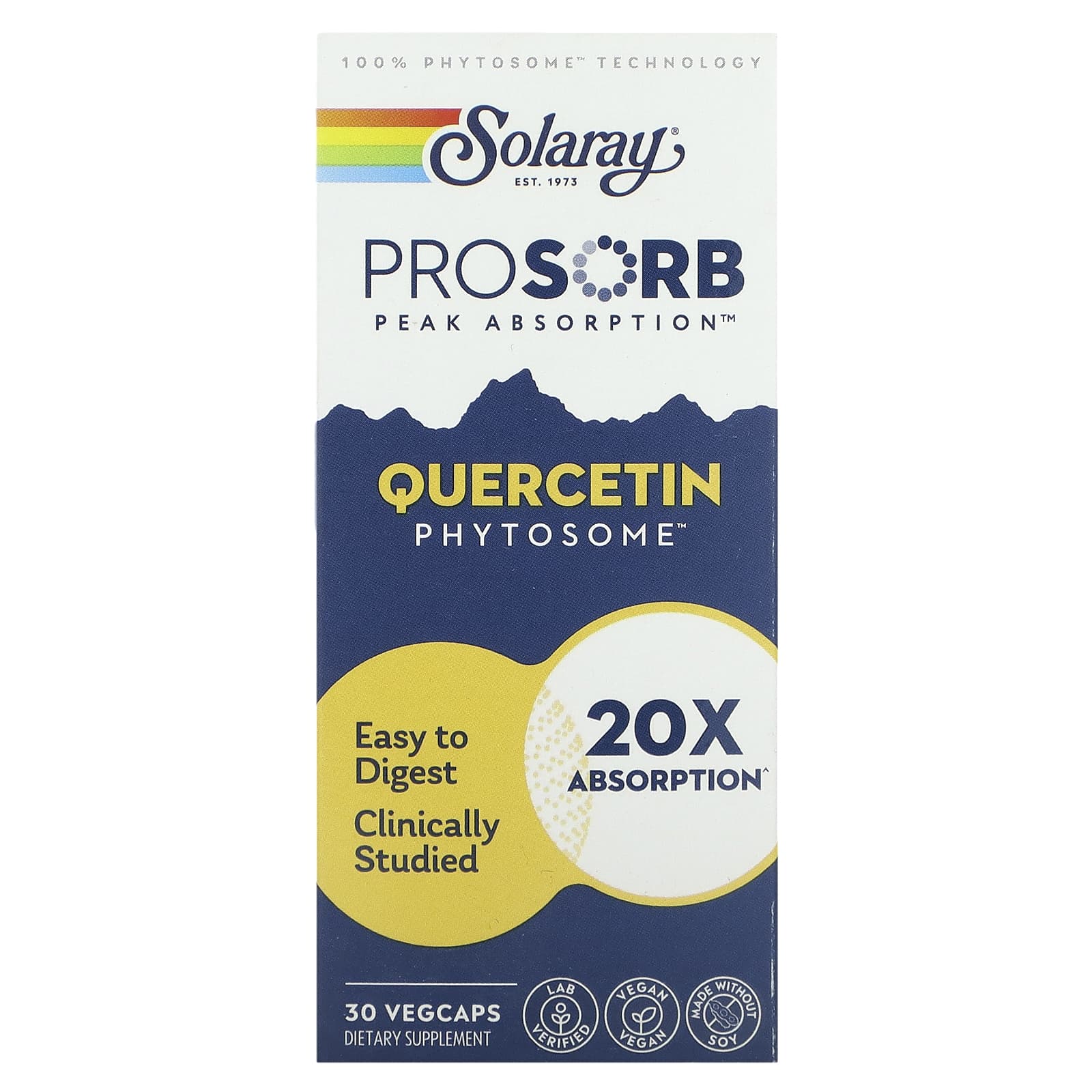 Solaray, Quercetin Phytosome, 30 VegCaps UPC 076280577860 | HiLife Vitamins