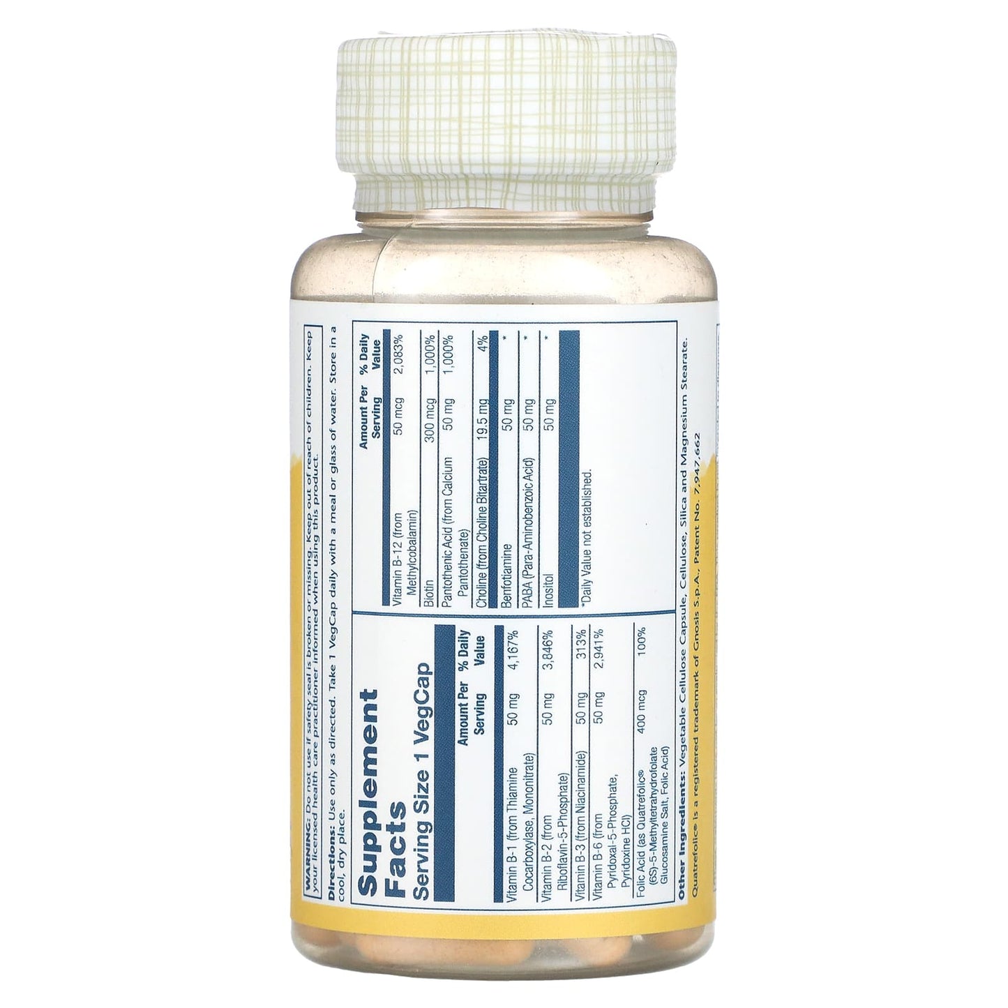 Solaray, Coenzyme B-Complex 50, 60 VegCaps UPC 076280599121 | HiLife Vitamins