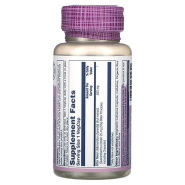 Solaray, Vital Extracts, Bitter Melon , 500 mg, 60 VegCaps UPC 076280625622 | HiLife Vitamins
