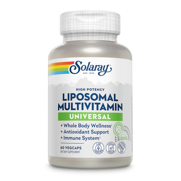 Solaray, Liposomal Multivitamin, Universal, 60 VegCaps UPC 076280640168 | HiLife Vitamins
