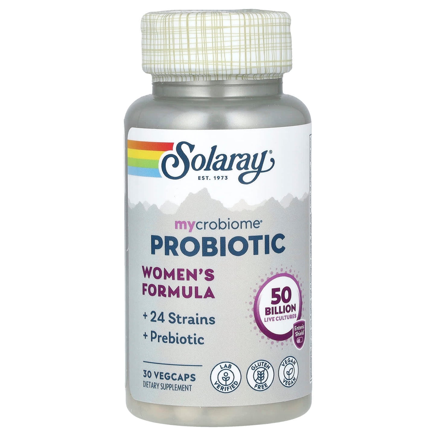 Solaray, Mycrobiome Probiotic, Women's Formula, 50 Billion, 30 Enteric VegCaps UPC 076280737202 | HiLife Vitamins