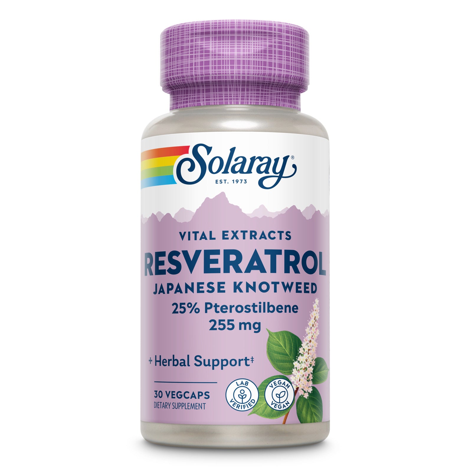 Solaray, Super Resveratrol w/Pterostilbene, 30 VegCaps UPC 076280846522 | HiLife Vitamins