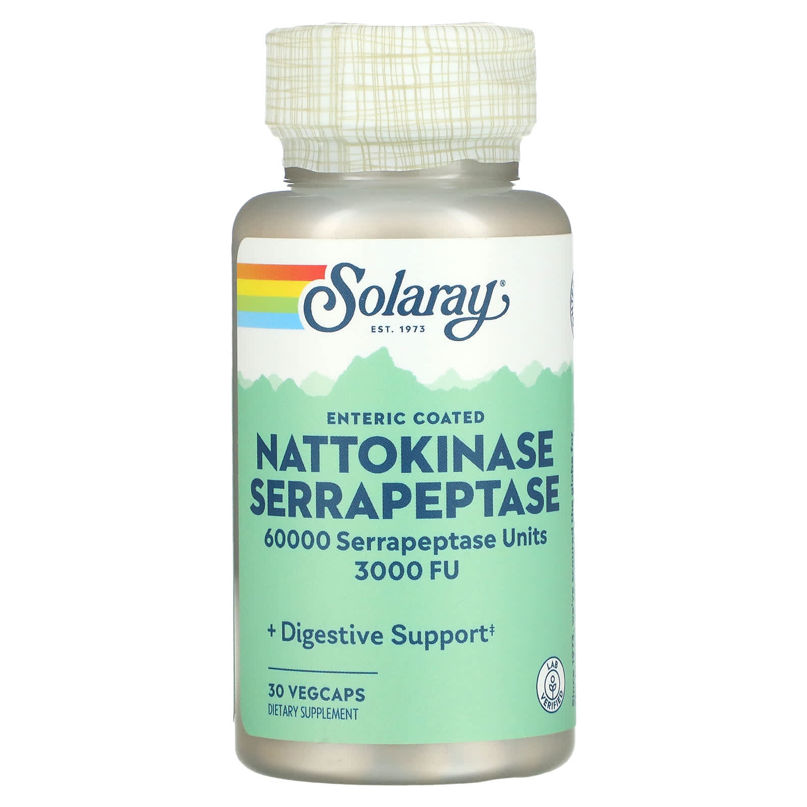 Solaray, Nattokinase Serrapeptase, 30 VegCaps UPC 076280937145 | HiLife Vitamins