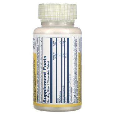 Solaray, L-Theanine, Natural Lemon-Lime, 200 mg, 30 Chewables UPC 076280975123 | HiLife Vitamins