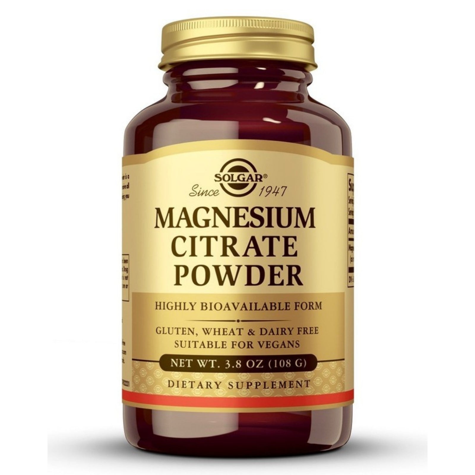 Solgar, Magnesium Citrate Powder, 3.8 oz (108 G) UPC 033984015579 | HiLife Vitamins