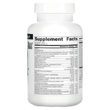 Source Naturals, Elan Vital™ Multiple, 90 Tablets UPC 021078000600 | HiLife Vitamins