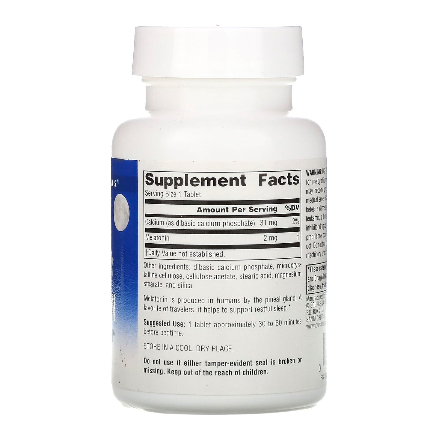 Source Naturals, Sleep Science Melatonin Time Released 2 mg, 240 Tablets UPC 021078000648 | Hilife Vitamins