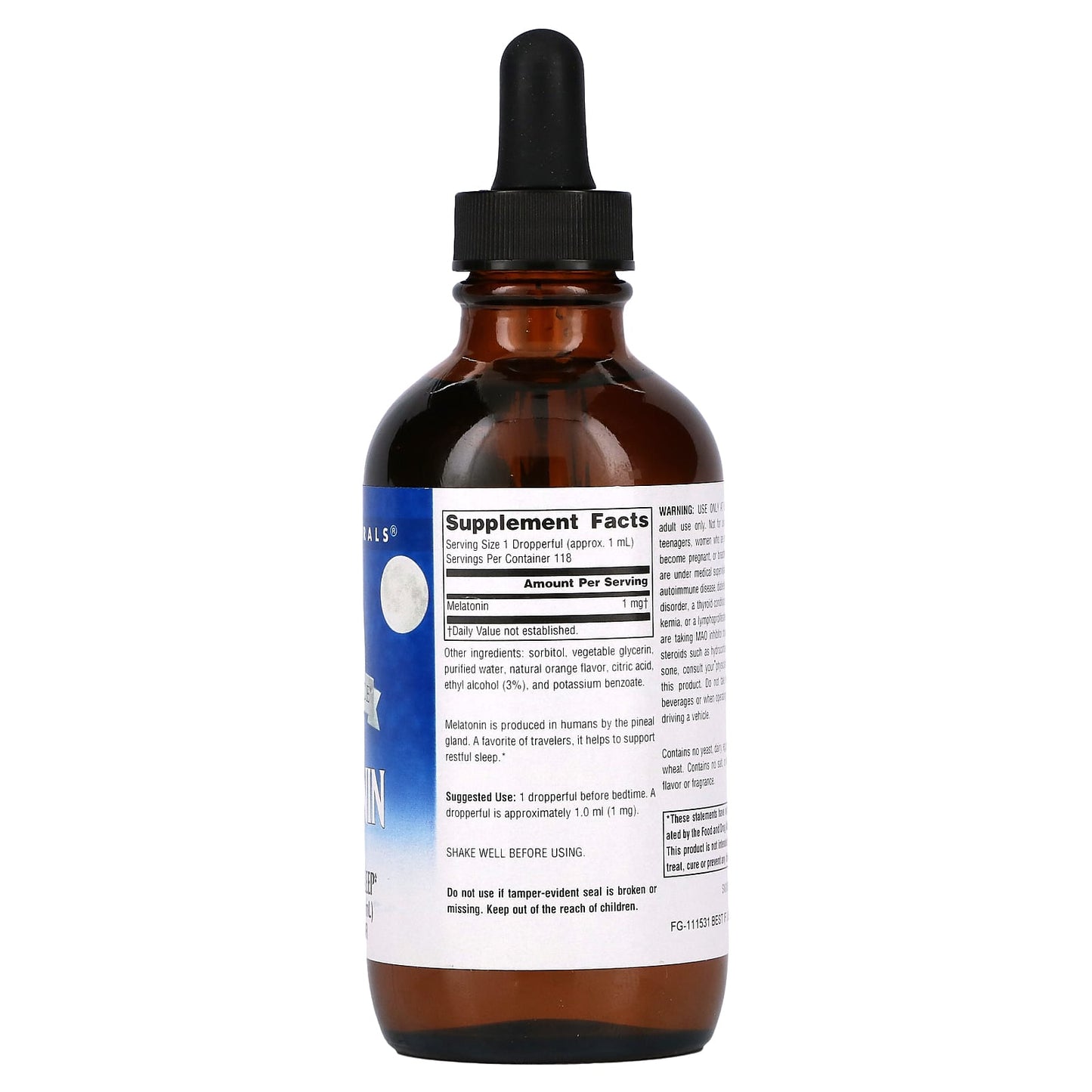 Source Naturals, Sleep Science® Melatonin Orange, 4 Fl Oz Liquid UPC 021078000877 | Hilife Vitamins