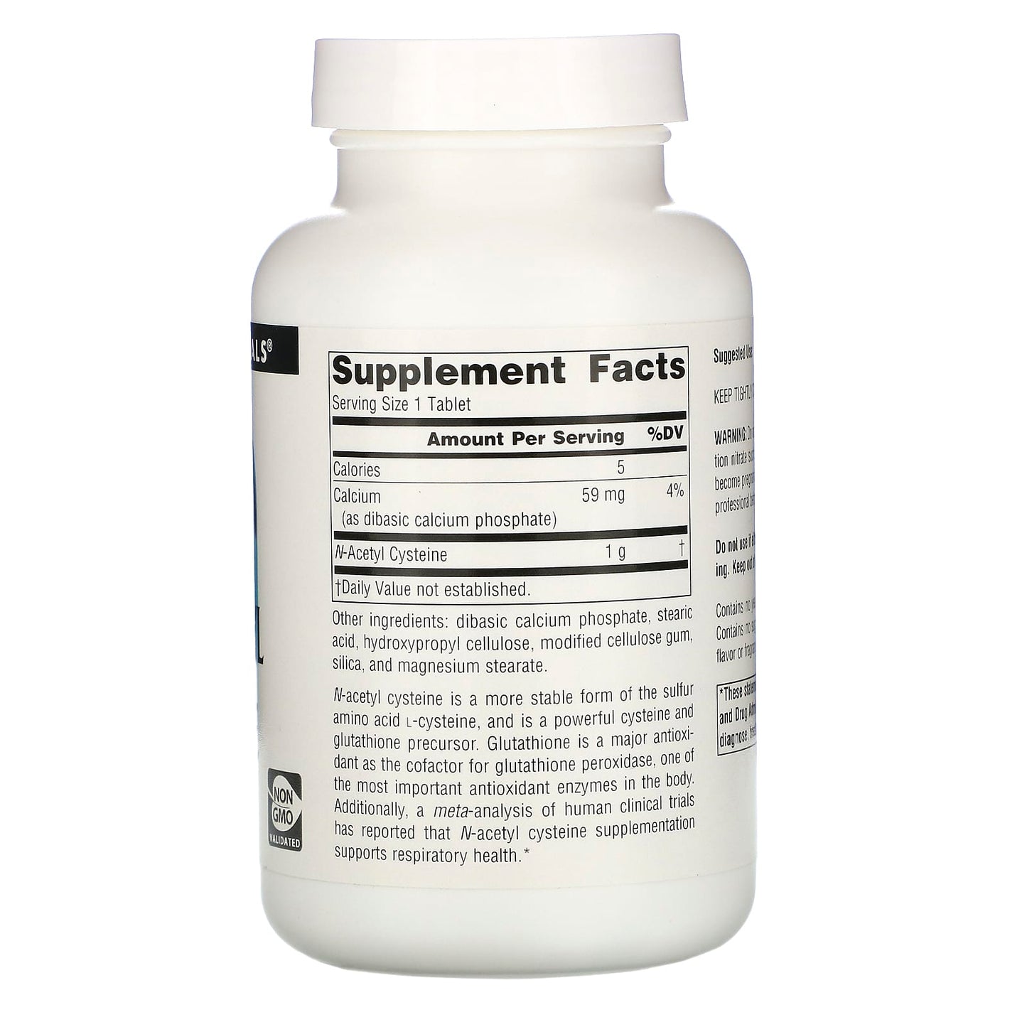 Source Naturals, N-Acetyl Cysteine 1000 mg, 120 Tablets UPC 021078001706 | Hilife Vitamins