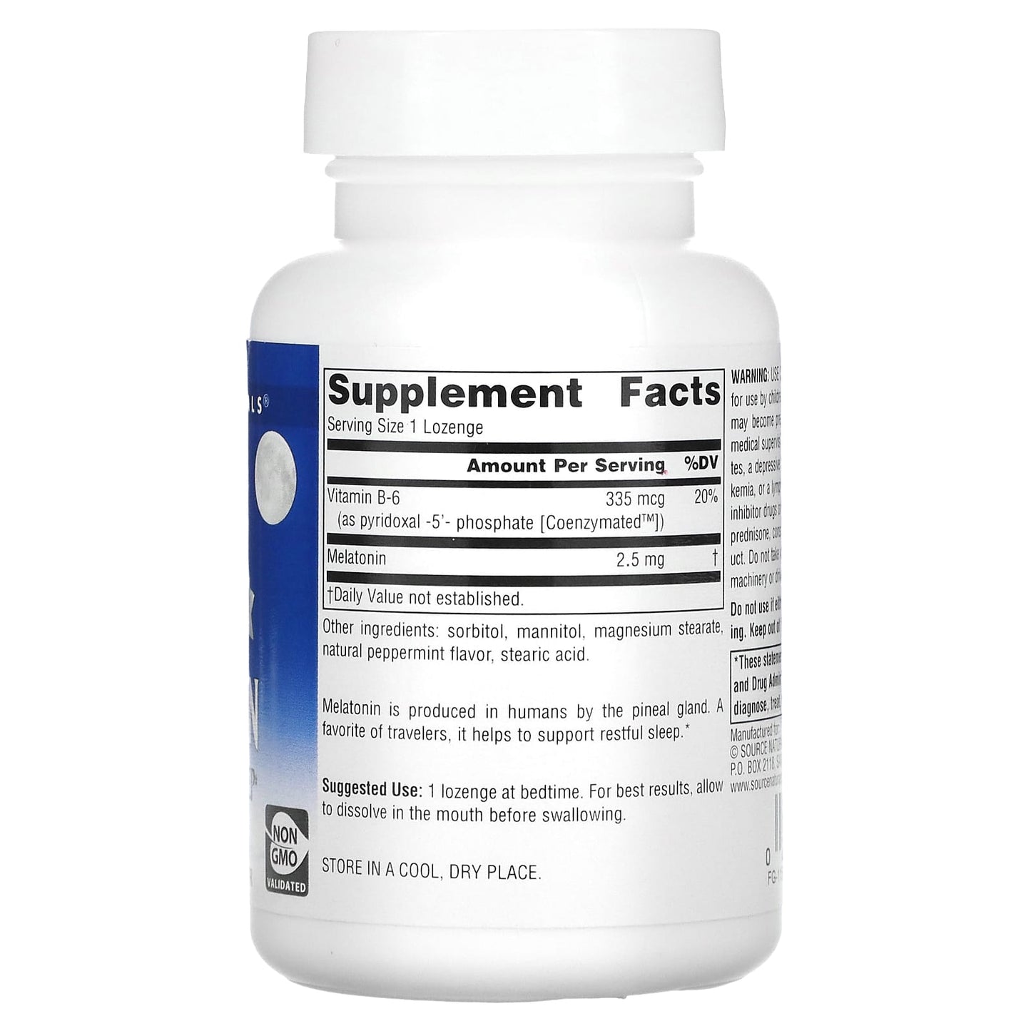 Source Naturals, Sleep Science Melatonin 2.5 mg Peppermint, 240 Tablets UPC 021078002048 | Hilife Vitamins