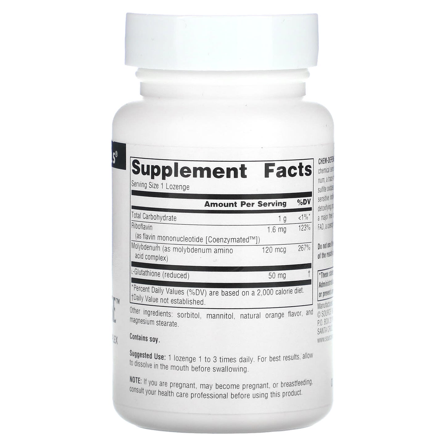 Source Naturals, Chem-Defense™ Orange, 90 Tablets UPC 021078002451 | Hilife Vitamins