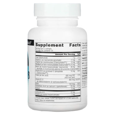 Source Naturals, Coenzymate™ B Complex Orange, 60 Tablets UPC 021078002758 | Hilife Vitamins