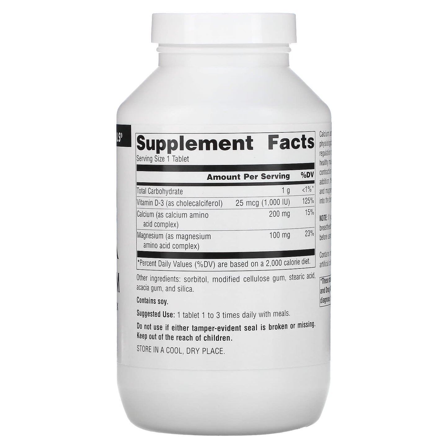 Source Naturals, Calcium & Magnesium 300 mg, 250 Tablets UPC 021078003045 | Hilife Vitamins