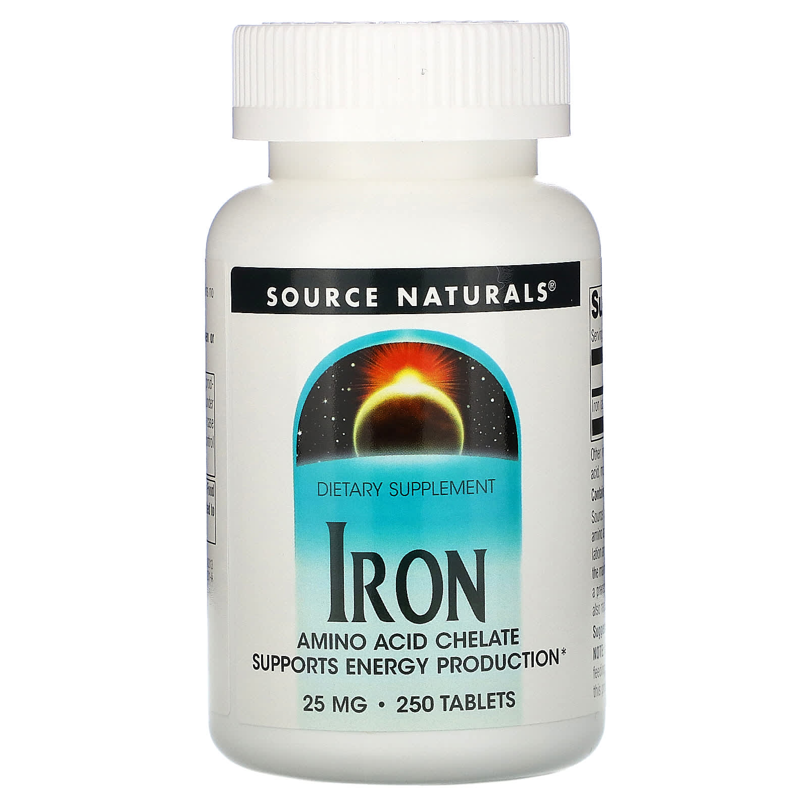 Source Naturals, Iron 25 mg, 250 Tablets UPC 021078003137 | Hilife Vitamins