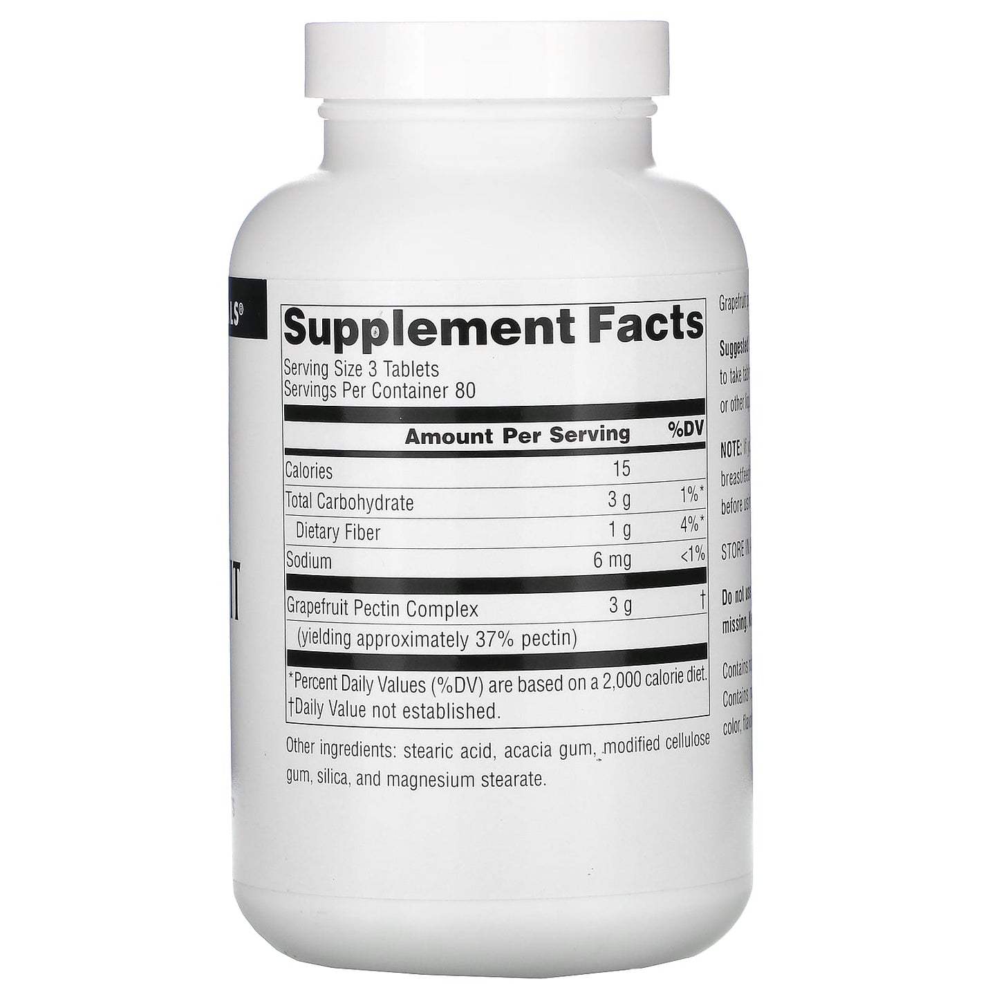 Source Naturals, Grapefruit Pectin 1000 mg, 240 Tablets UPC 021078005346 | Hilife Vitamins