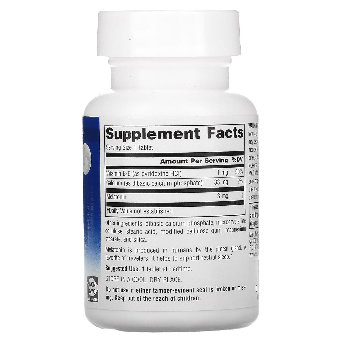 Source Naturals, Sleep Science Melatonin 3 mg, 60 Tablets UPC 021078005506 | Hilife Vitamins