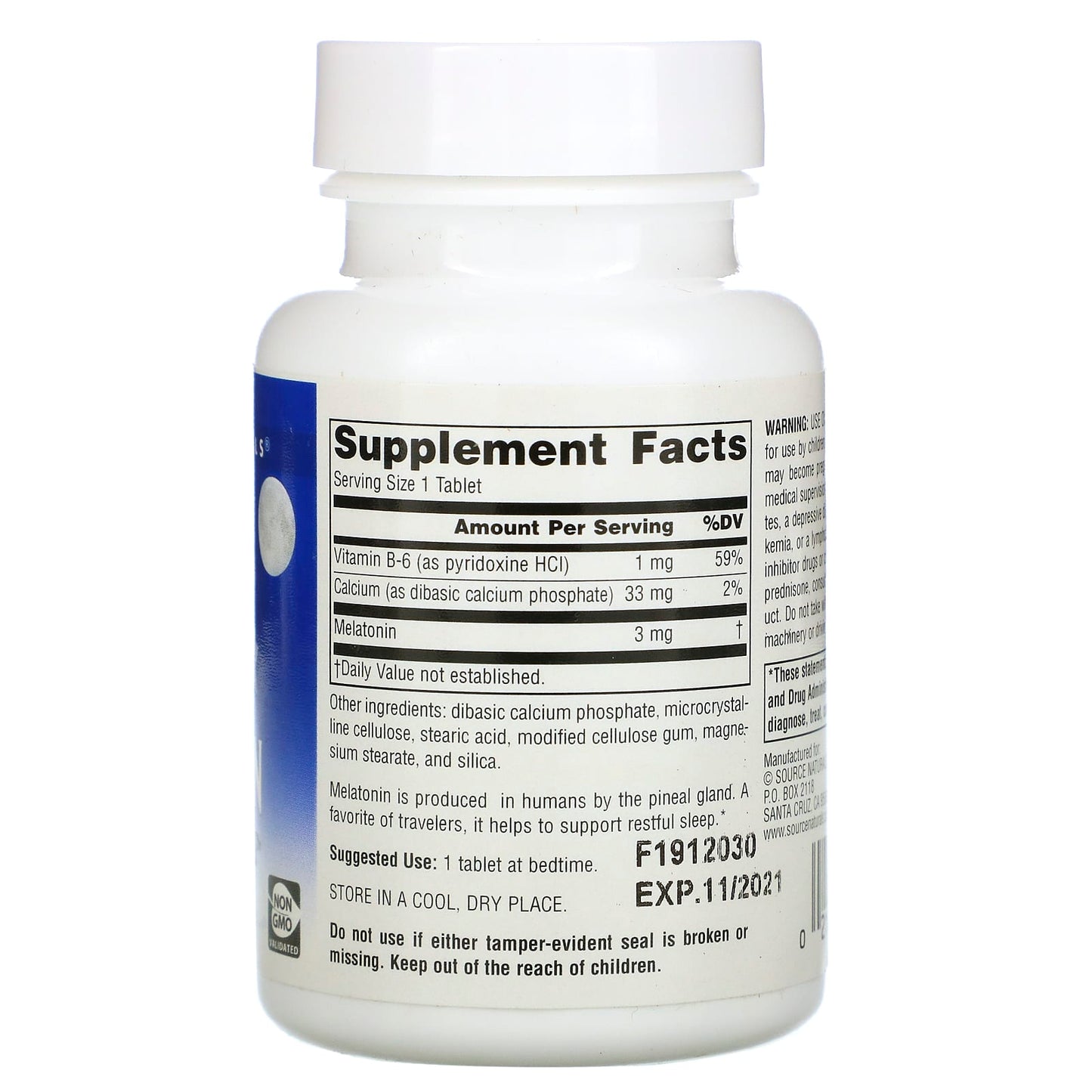 Source Naturals, Sleep Science® Melatonin 3 mg, 240 Tablets UPC 021078005520 | Hilife Vitamins