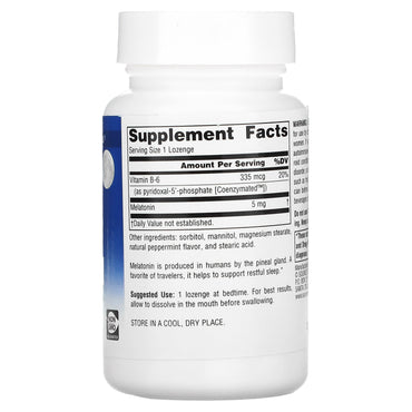 Source Naturals, Sleep Science Melatonin 5 mg Peppermint, 200 Tablets UPC 021078005841 | Hilife Vitamins
