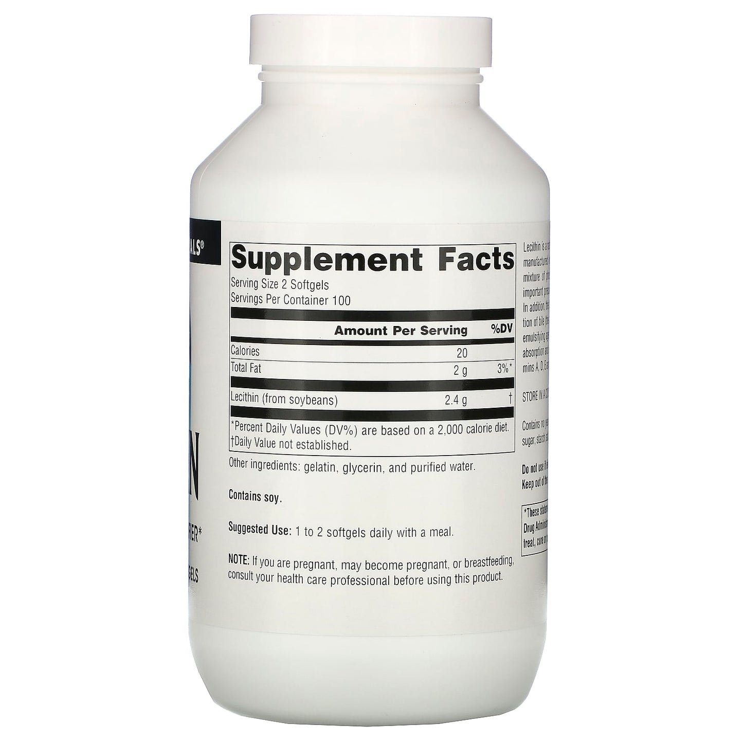 Source Naturals, Lecithin 1200 mg, 200 Softgels UPC 021078006176 | Hilife Vitamins