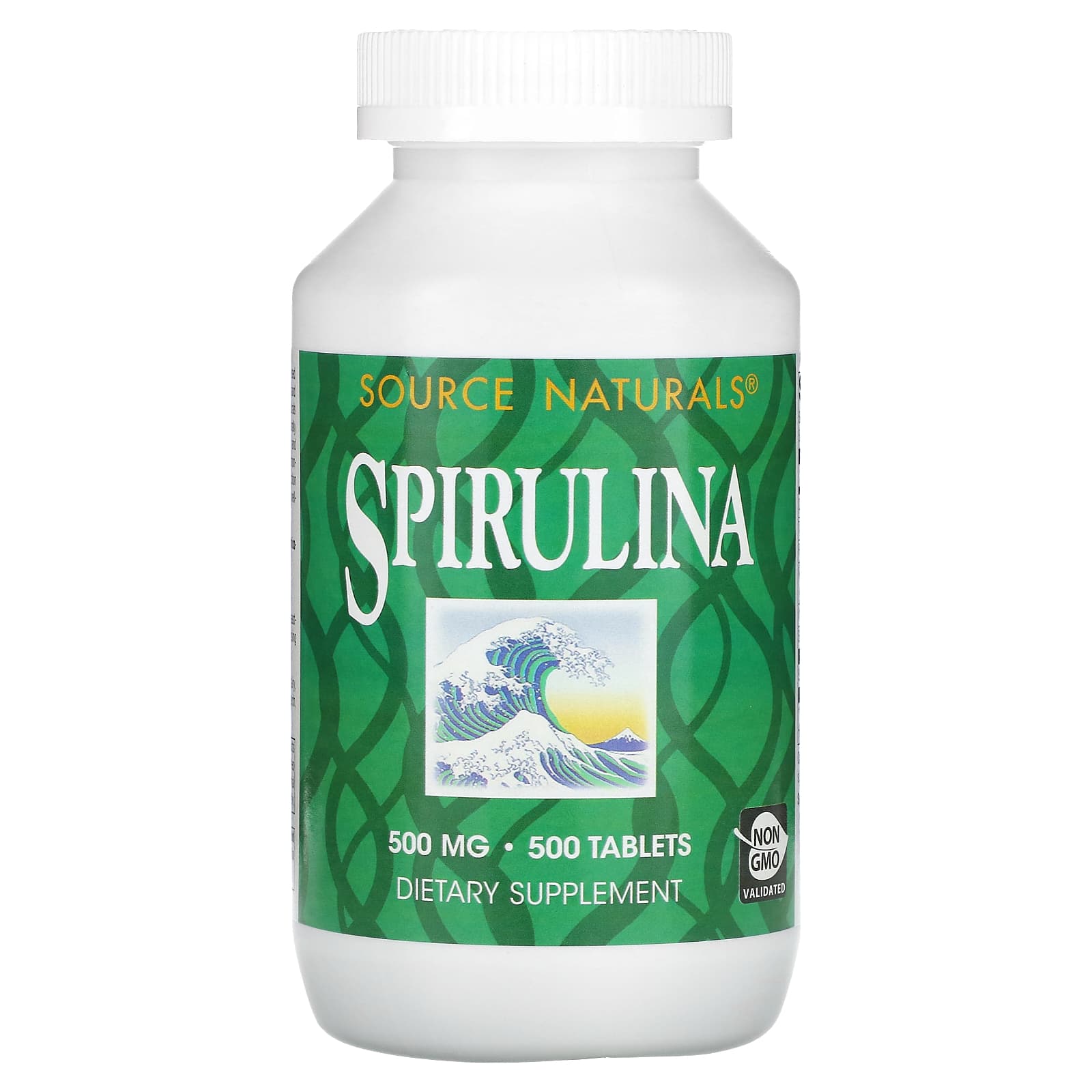 Source Naturals, Spirulina 500 mg, 500 Tablets UPC 021078006398 | Hilife Vitamins