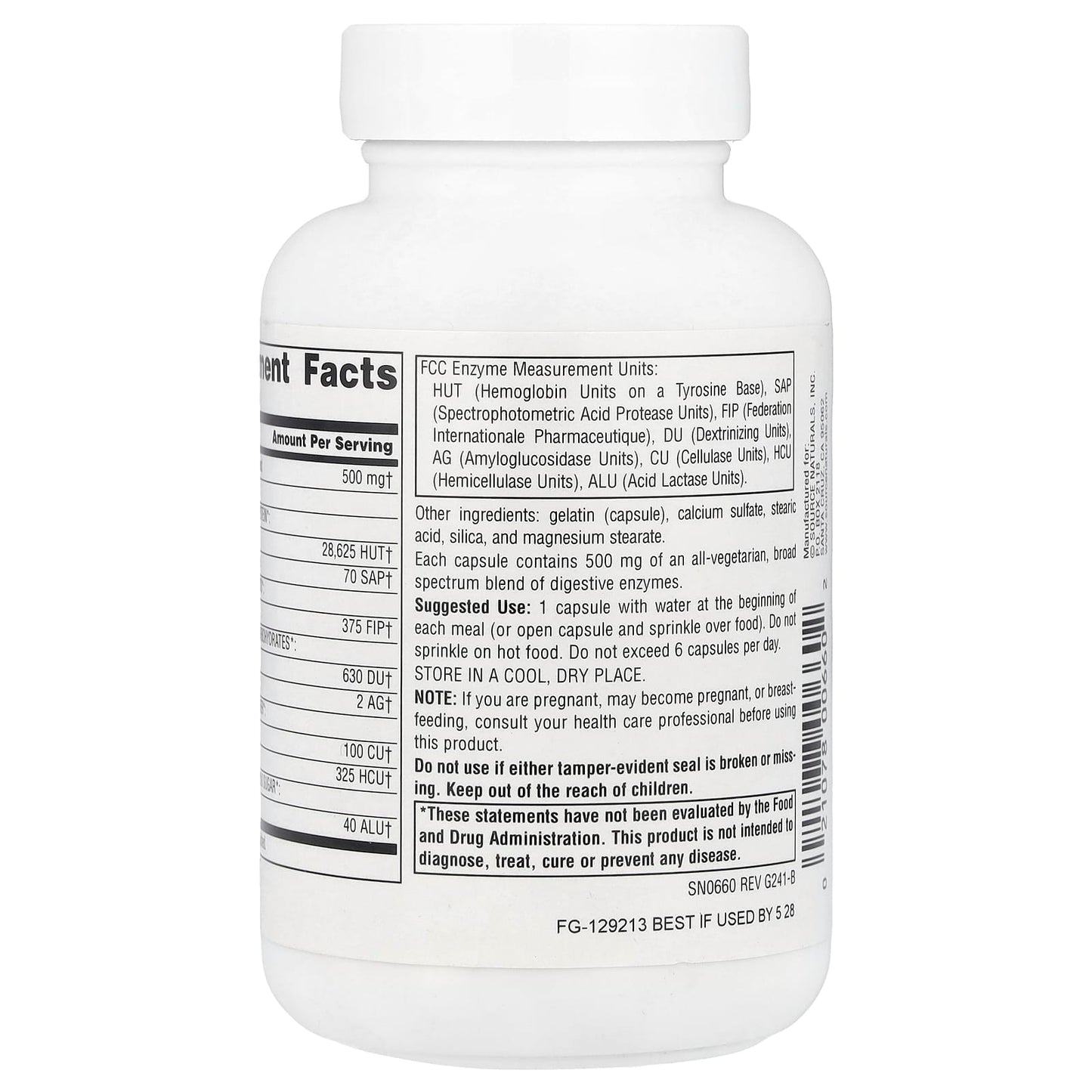 Source Naturals, Essential Enzymes 500 mg, 120 Capsules