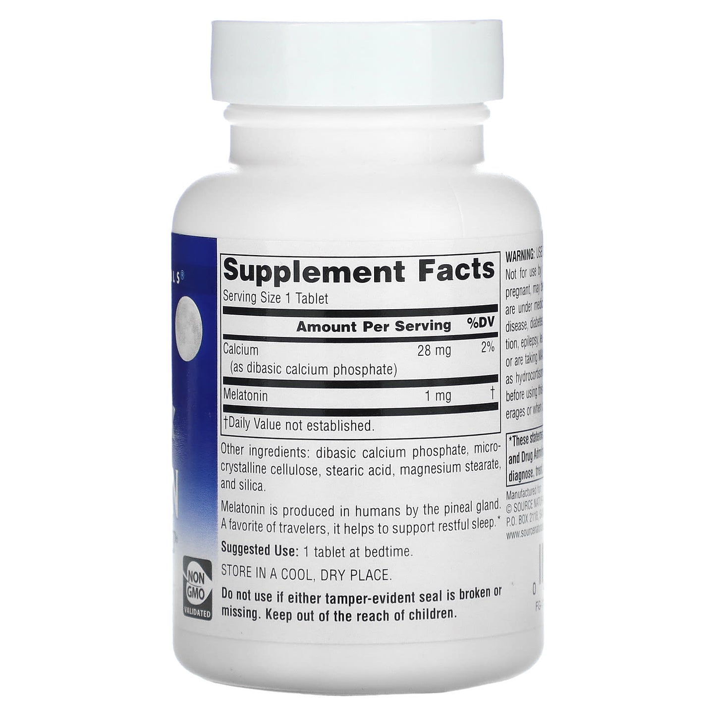Source Naturals, Sleep Science® Melatonin 1 mg, 300 Tablets UPC 021078007210 | Hilife Vitamins